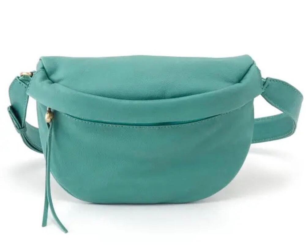 Hobo International Light Green Leather Remedy Belt Fanny Waist Bag